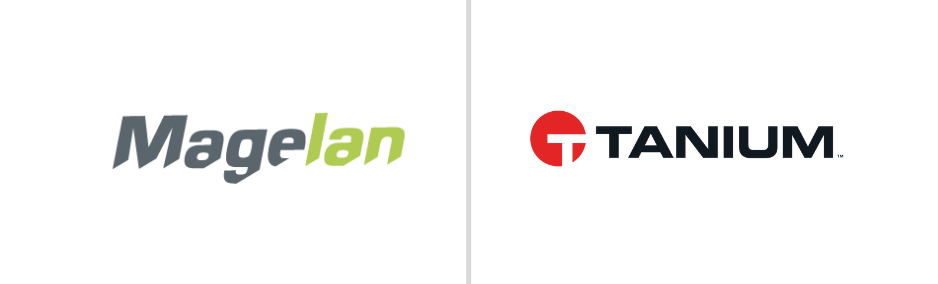 Magelan und Tanium Logo